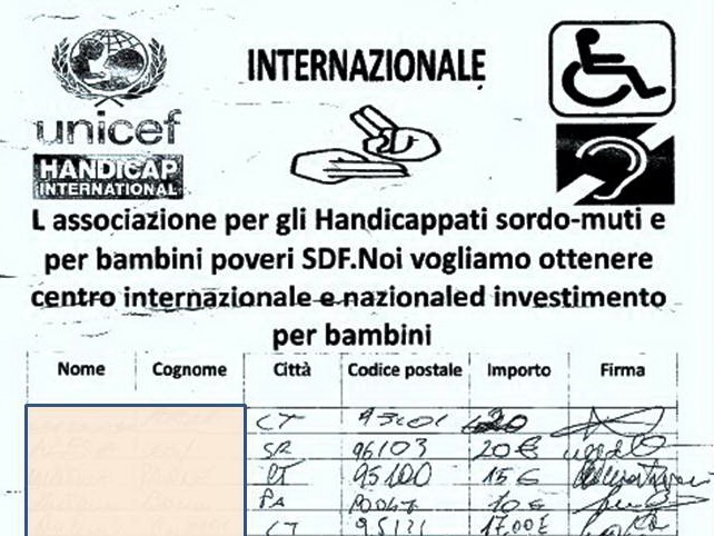 Accattonaggio all'ospedale Garibaldi